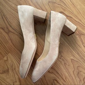 BRAND NEW Prada Suede Almond-Toe Pumps